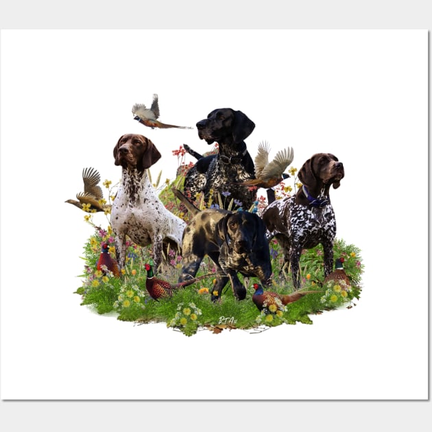 German Shorthaired Pointer Wall Art by German Wirehaired Pointer 